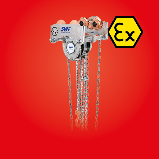 Polea manual de cadena SWF CRAFTster EX para atmósferas explosivas