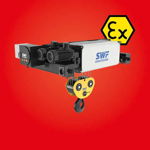 Polipasto eléctrico de cable SWF NOVAex para atmósferas explosivas